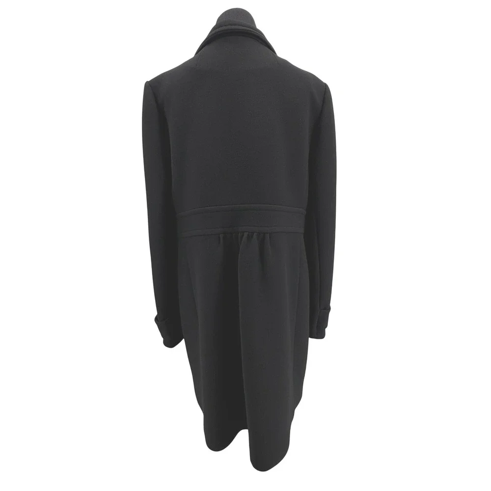 J.Crew Double Cloth Wool Coat Black Princess Peacoat Women 16 Thinsulate - Picture 2 of 10